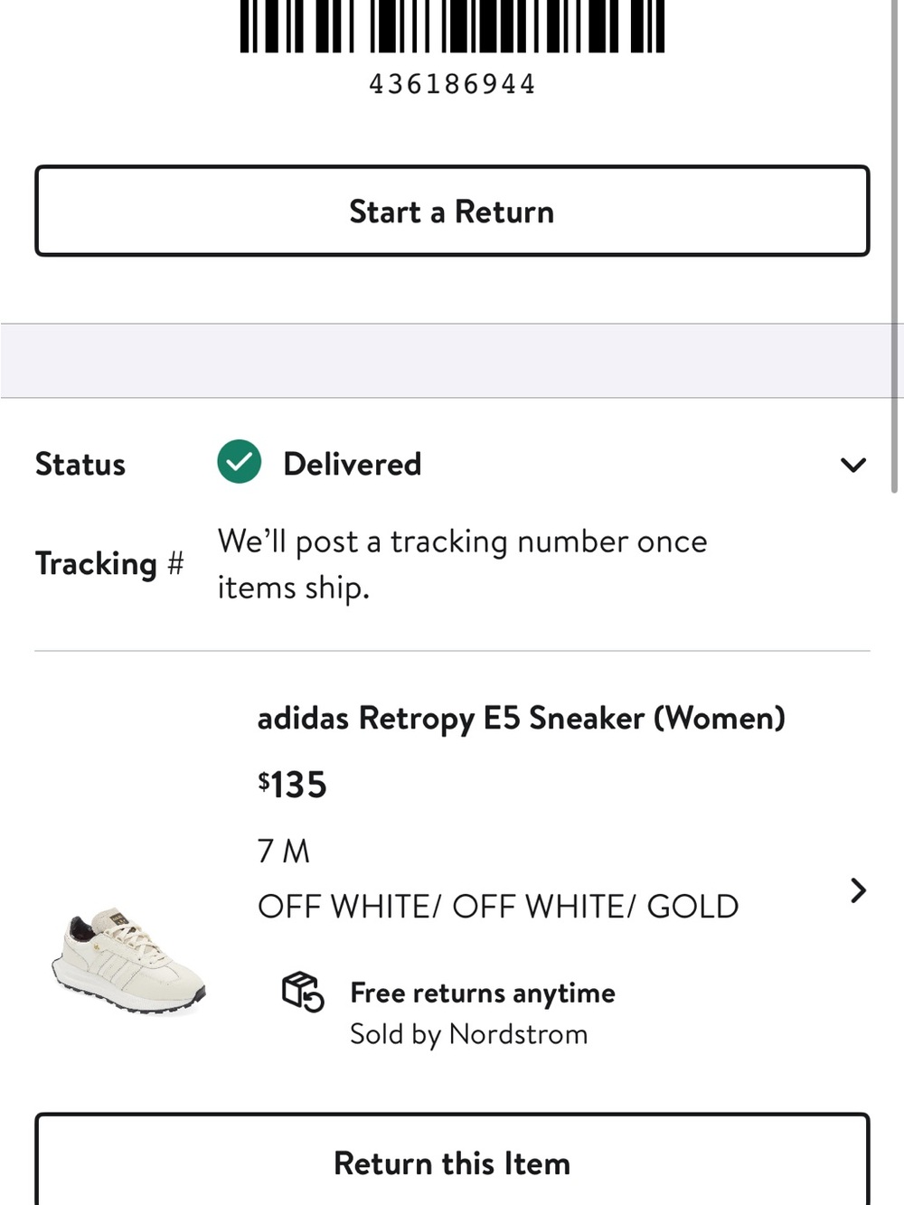 adidas Retropy E5 Women's Sneakers - Off White / Gold - Picture 7 of 13